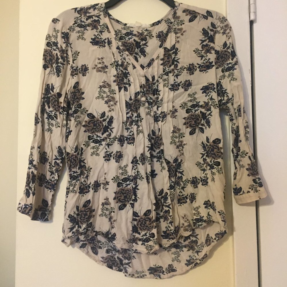 fun2fun Floral 3/4 sleeve Blouse